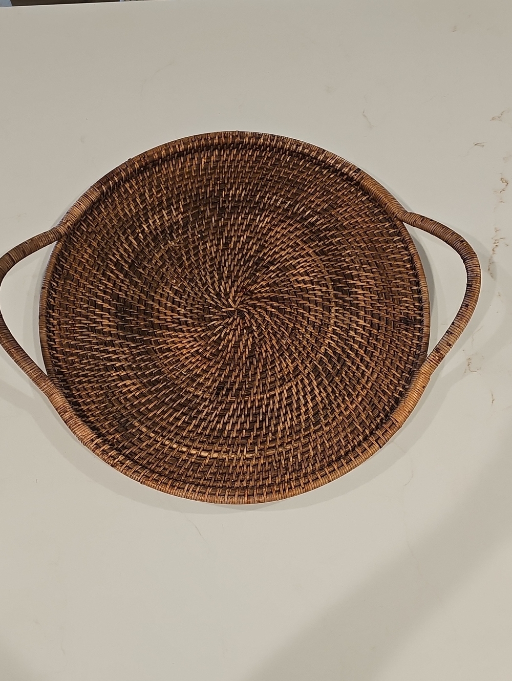Pampered Chef Rattan Serving Tray